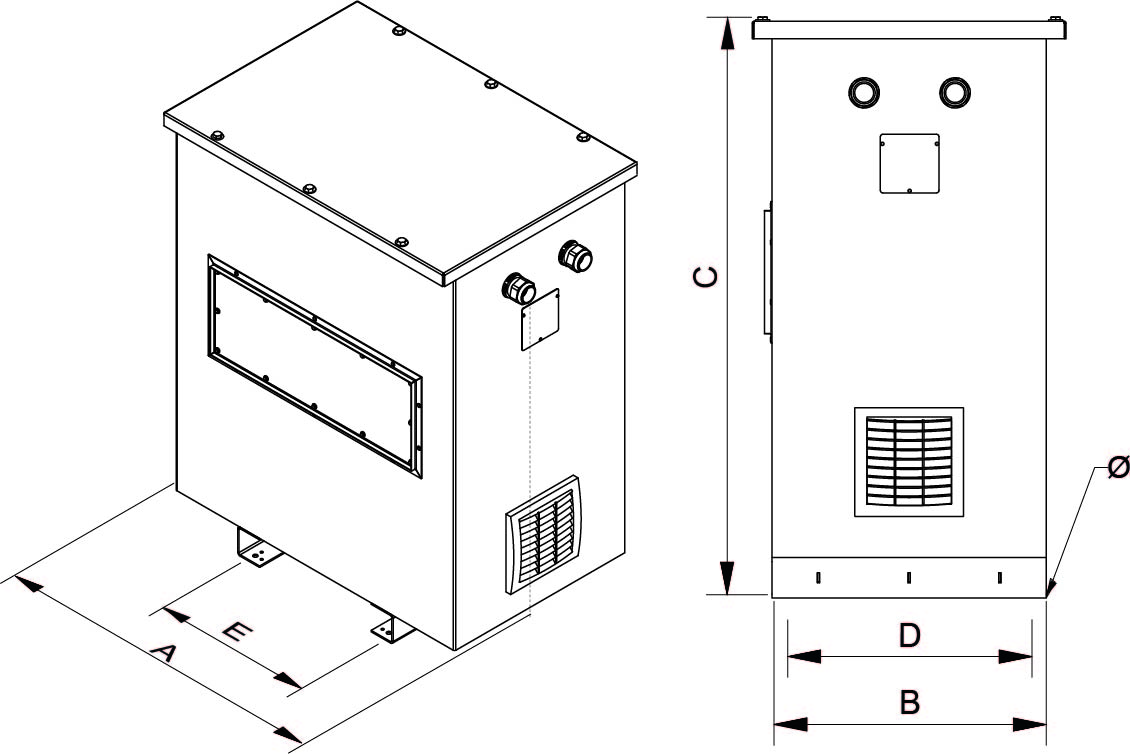 Plano de AUTZ. 250 kVA Rating