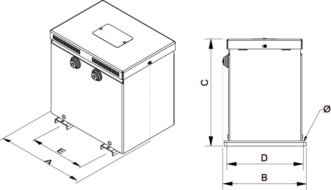 Plano de TTUW. Potencia de 0,63 kVA