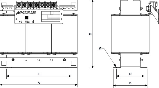 Plano de TTUX. Potencia de 20 kVA