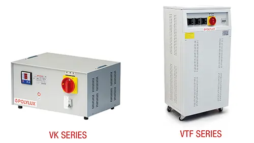 POLYLUX VK SERIES and VTF SERIES voltage stabilizers